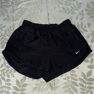 Nike Black Women's Athletic Running Shorts with Swoosh